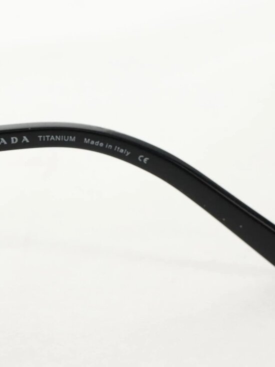 PRADA Sunglasses metal Black SPR511 Auth main image 9